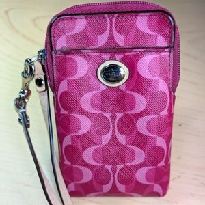 Coach Pink Wristlet